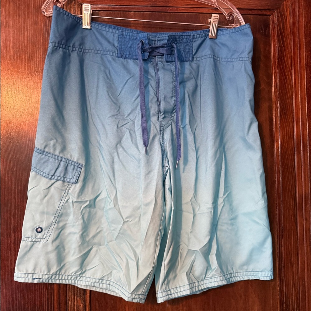 Mossimo Supply Co. Blue Gradient Men's Swim Shorts